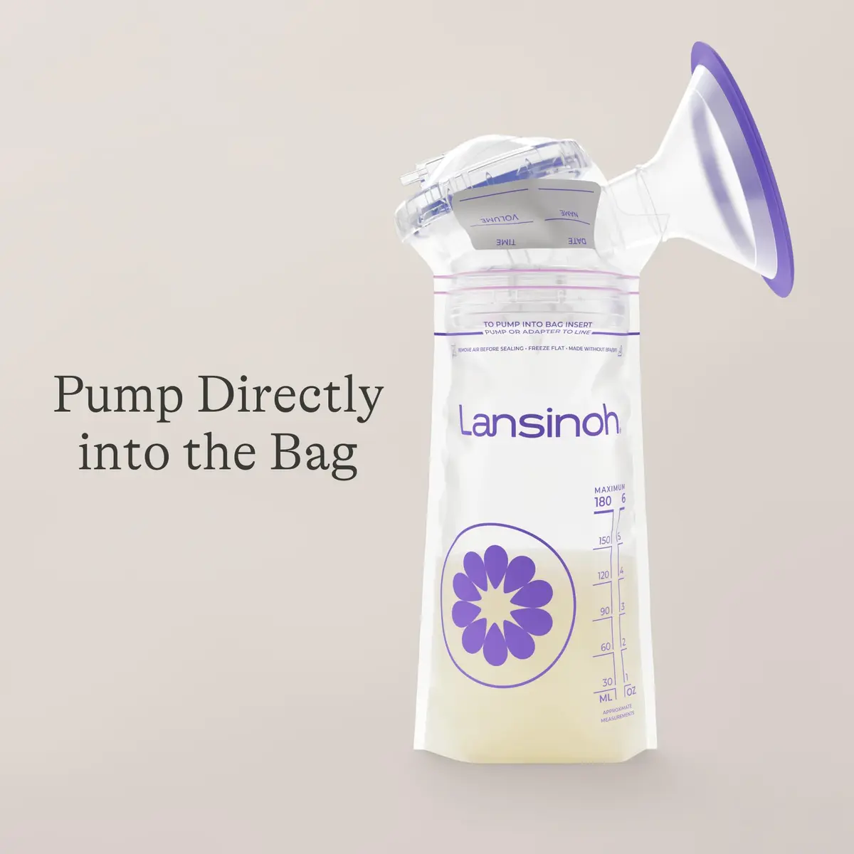 Lansinoh Breastmilk Storage Bags 6 Ounce 200 Count | Double Zipper Seal for Leak-Proof Storage - view 9