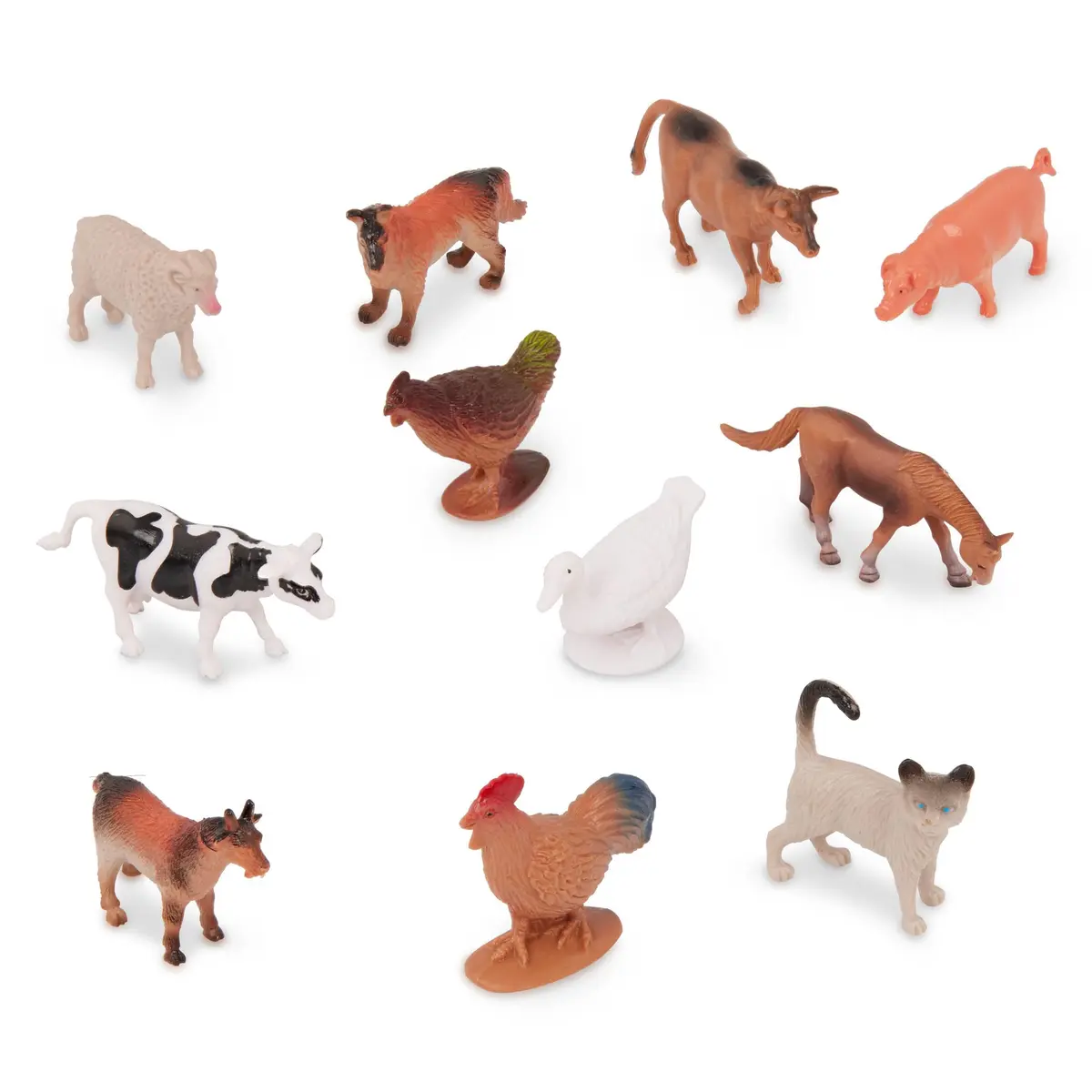 Terra by Battat Farm Animals Toy Tube 60 Mini Figures | Educational Plastic Playset for Kids 3+ - view 7