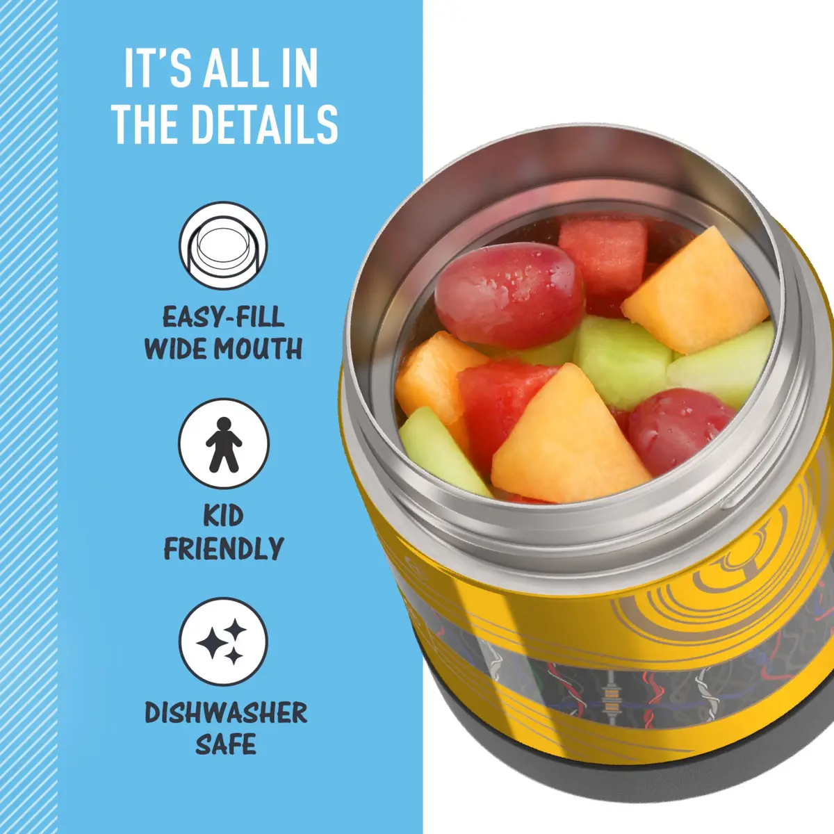 THERMOS Kids Food Jar 10oz | Keeps Hot & Cold, BPA-Free, Kid-Friendly Design - view 4