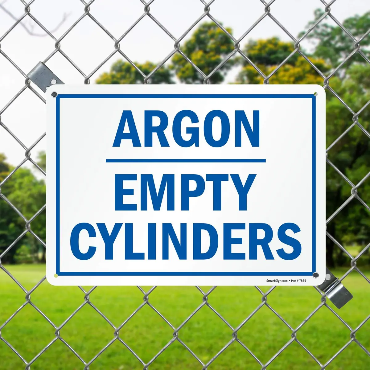 SmartSign Argon, Empty Cylinders Sign | 10" x 14" Plastic Durable Safety Sign - view 2