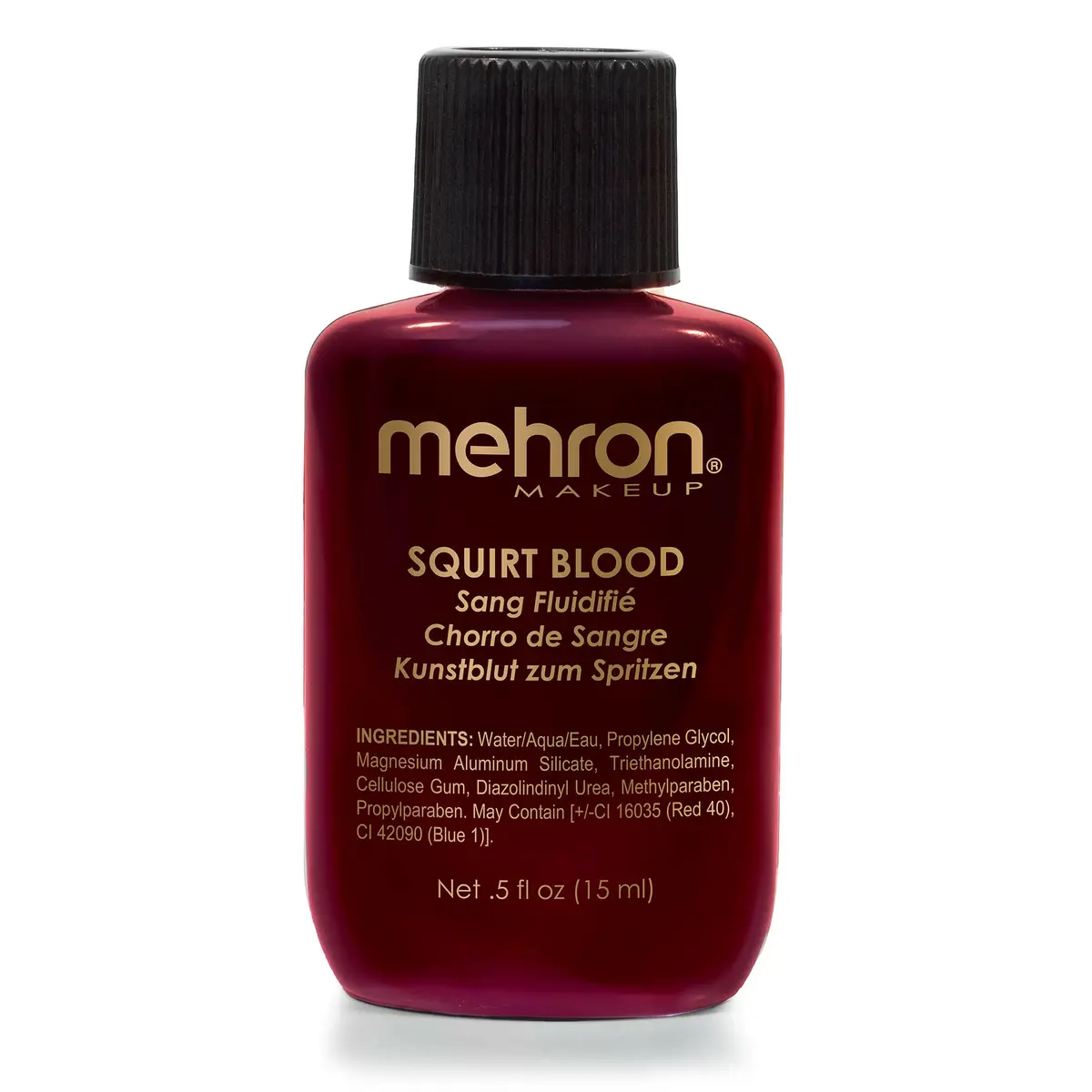 Mehron Makeup Squirt Blood 0.5 Ounce Liquid Dark Venous | Realistic Special FX Fake Blood - main product image