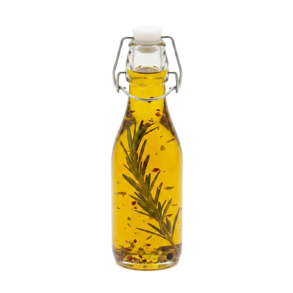 Restaurantware Swing Top Glass Bottles 8.5oz | Airtight, Resealable, Clear (70-120c) - view 2
