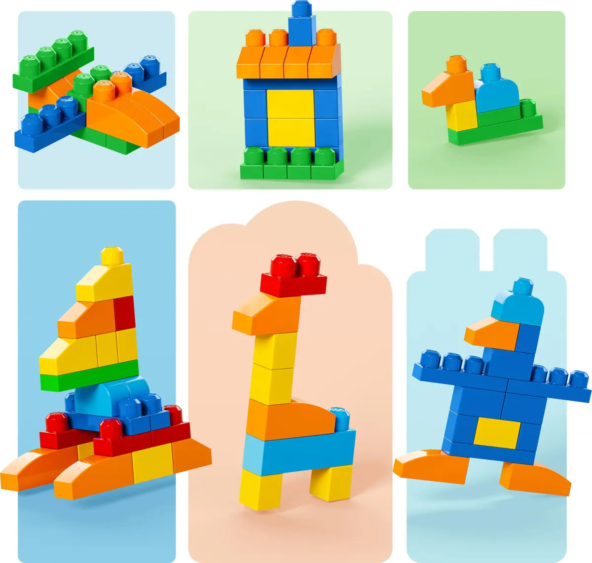 Mega Bloks First Builders Deluxe Building Bag Toddler Block Toys Set, Multicolor 2.27 kg (5 lb) | Educational STEM Toy for Kids Ages 1+ - view 3
