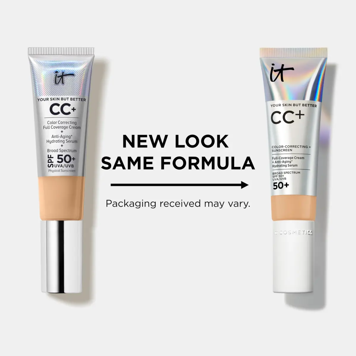 IT Cosmetics CC+ Cream SPF 50+ Light (W) 12ml (0.4 fl oz) | Hydrating Anti-Aging Serum & Mineral Sunscreen - view 7
