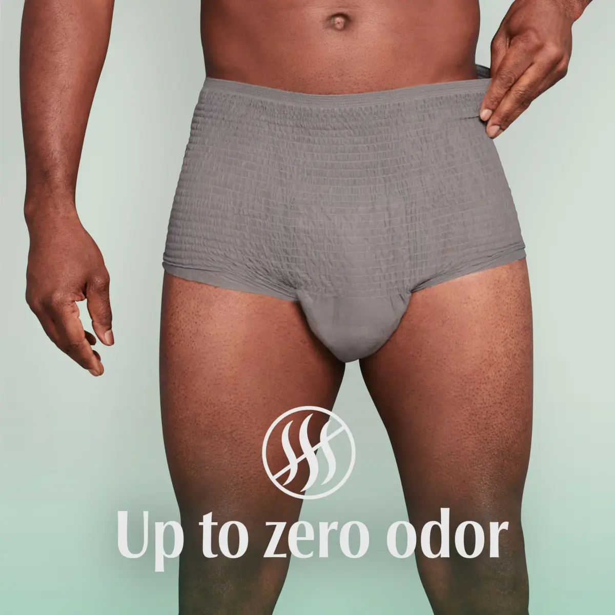 Depend Fresh Protection Adult Diapers for Men, Maximum Absorbency, Small/Medium, Grey, 19 Count | OdorBlock Technology - view 7