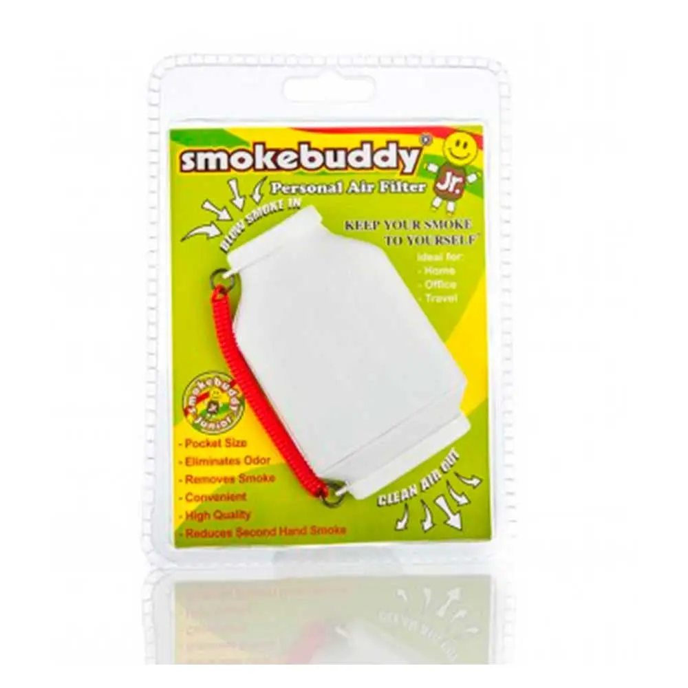 Smokebuddy Junior White Personal Air Filter | Odorless Smoke Exhalation & Discreet Use - main product image