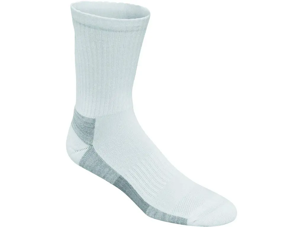 ASICS Training Crew Socks (3 Pack, Medium, White) | Moisture-Wicking & Arch Support - view 4