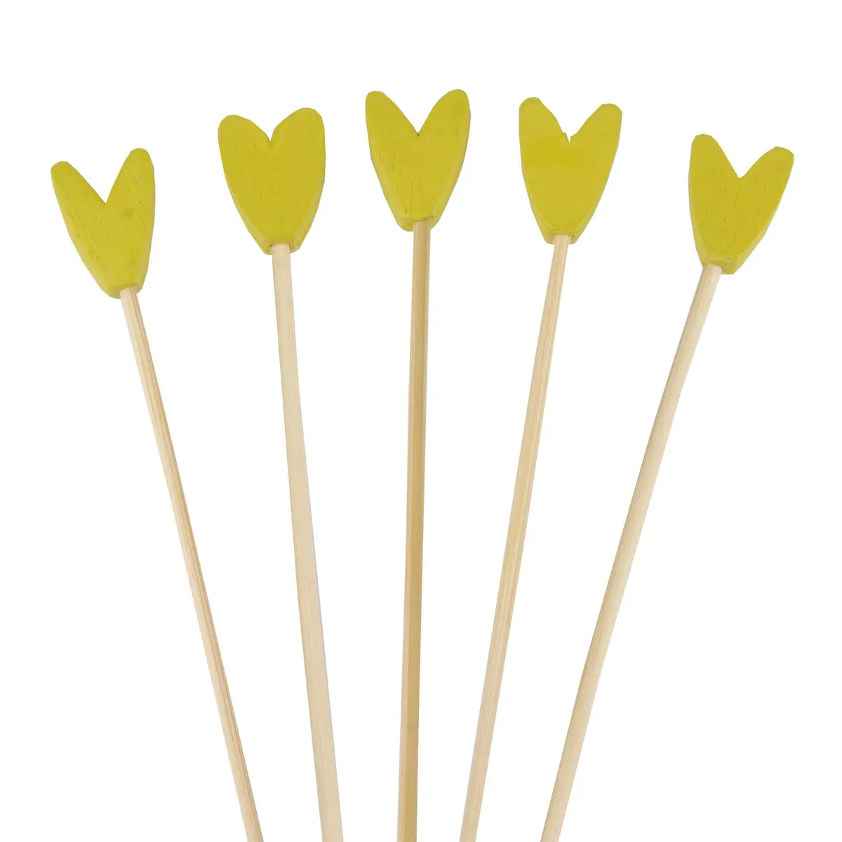BambooMN Premium 5.9" Avocado Tulip Cocktail Picks | Elegant Party Skewers for Events - main product image