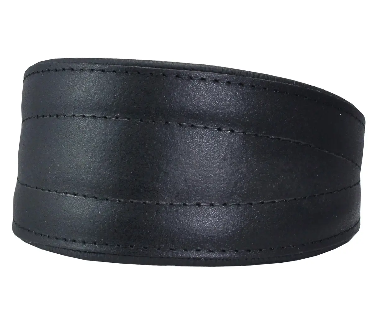 Dogs My Love Real Leather Extra Wide Padded Tapered Dog Collar 16.75"-20" Neck | Durable & Comfortable - view 3