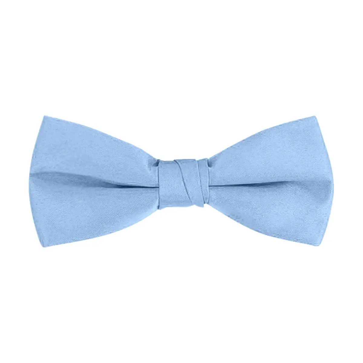 S.H. Churchill & Co. Men's Satin Pre-Tied Tuxedo Bow Tie Light Blue | Adjustable Strap, Classic Style - main product image