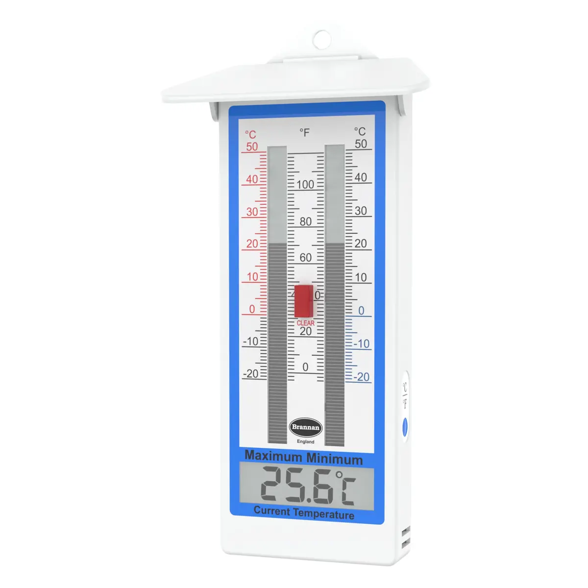 Brannan Digital Greenhouse Thermometer Max Min | 20.3cm x 10cm x 3cm (8in x 4in x 1.2in) - main product image