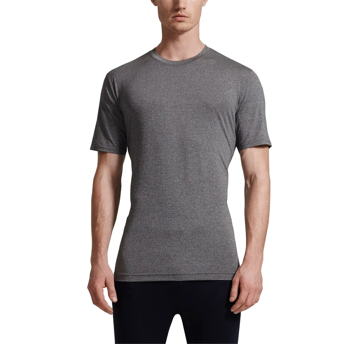 32 Degrees Weatherproof Mens Short Sleeve Crew Neck Cool Tee, 2 Pack, Black & Heather Grey | Moisture-Wicking & Quick Dry (70-120c) - view 3