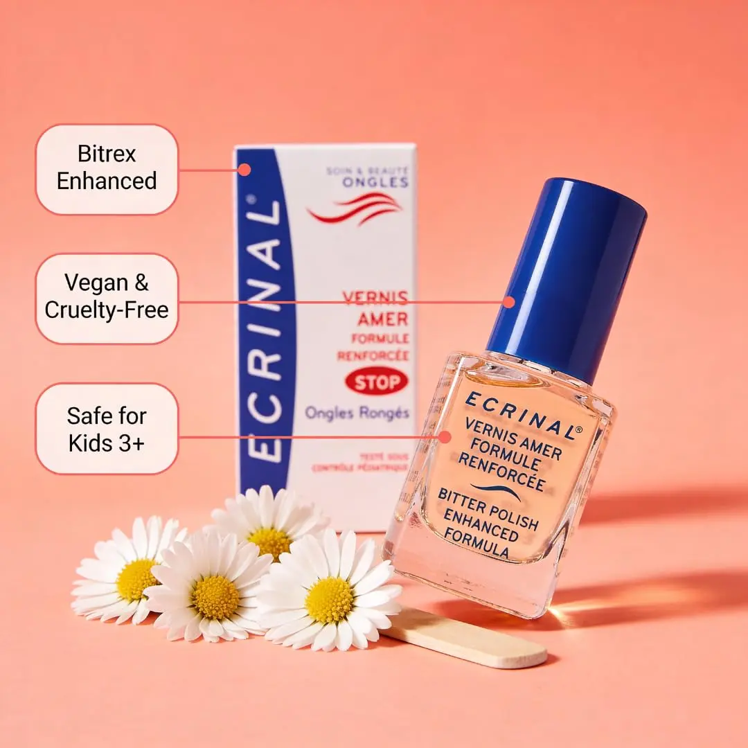 Ecrinal Bitter Polish for Nails 0.34 Fl Oz | Prevents Nail Biting & Thumb Sucking - view 7