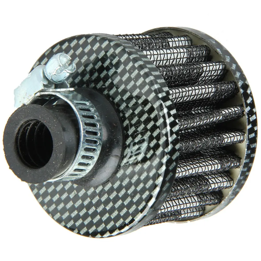 ESUPPORT Universal 12mm Mini Cone Cold Air Intake Filter | Turbo Vent Breather for Car - main product image
