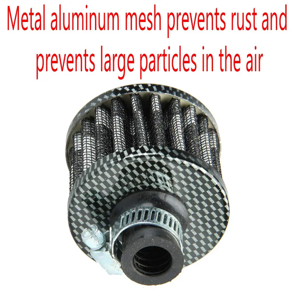 ESUPPORT Universal 12mm Mini Cone Cold Air Intake Filter | Turbo Vent Breather for Car - view 3