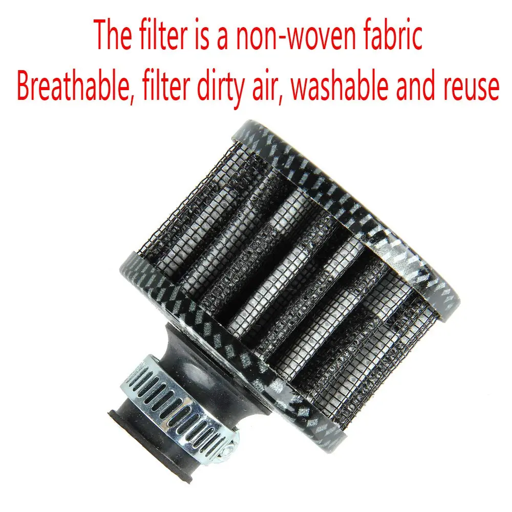 ESUPPORT Universal 12mm Mini Cone Cold Air Intake Filter | Turbo Vent Breather for Car - view 4