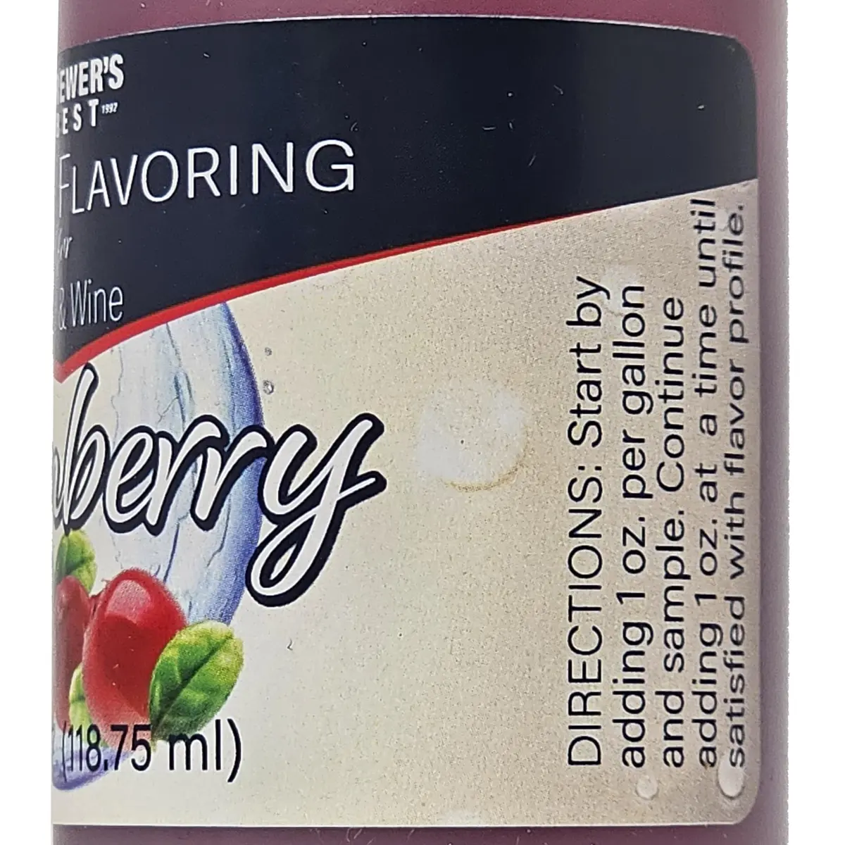 Brewer's Best Cranberry Flavoring 4 fl oz | Natural Beer & Wine Flavoring for Home Brewing - view 7