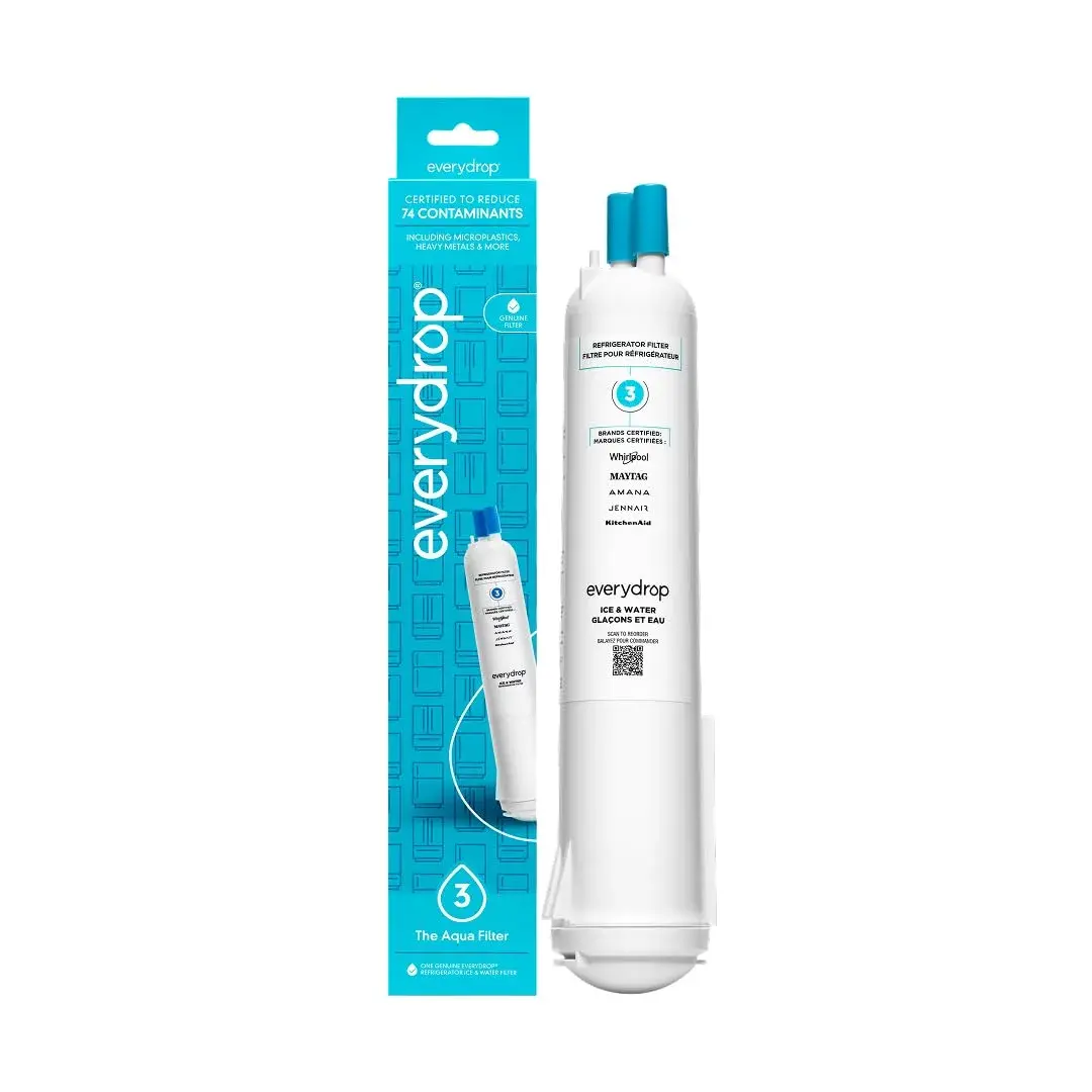 EveryDrop by Whirlpool EDR3RXD1 Refrigerator Water Filter 1 Count (0.34 kg) | NSF Certified to Reduce 74 Contaminants - main product image