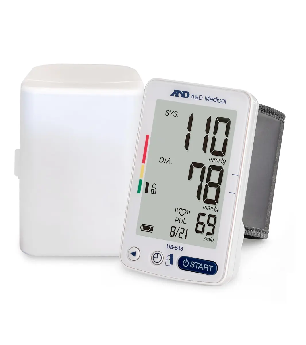 A&D Medical UB-543 Wrist Blood Pressure Monitor for Home Use | Accurate Multi-User Wrist BP Device - main product image