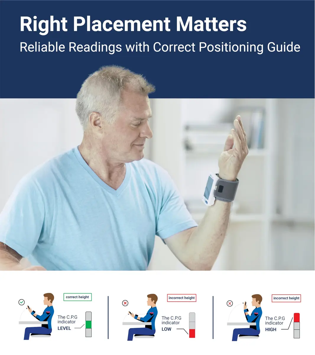 A&D Medical UB-543 Wrist Blood Pressure Monitor for Home Use | Accurate Multi-User Wrist BP Device - view 4