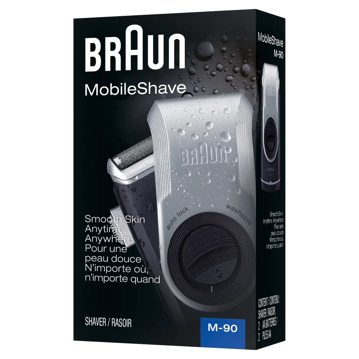Braun Mobile Shaver M90 | Battery Operated Foil Shaver with Precision Trimmer - view 2