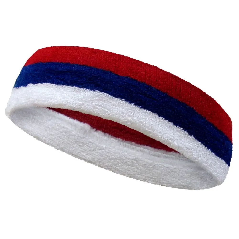 COUVER HB210 3 Striped Wide Basketball Headband | Heavy Sweat Absorption & Breathable Fit (70-120 chars) - view 2
