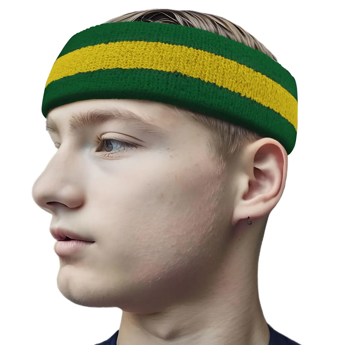 COUVER Sweatband Wide Basketball Headband 2.5 inch Cotton Blend | Heavy Sweat Absorption & Breathability - main product image