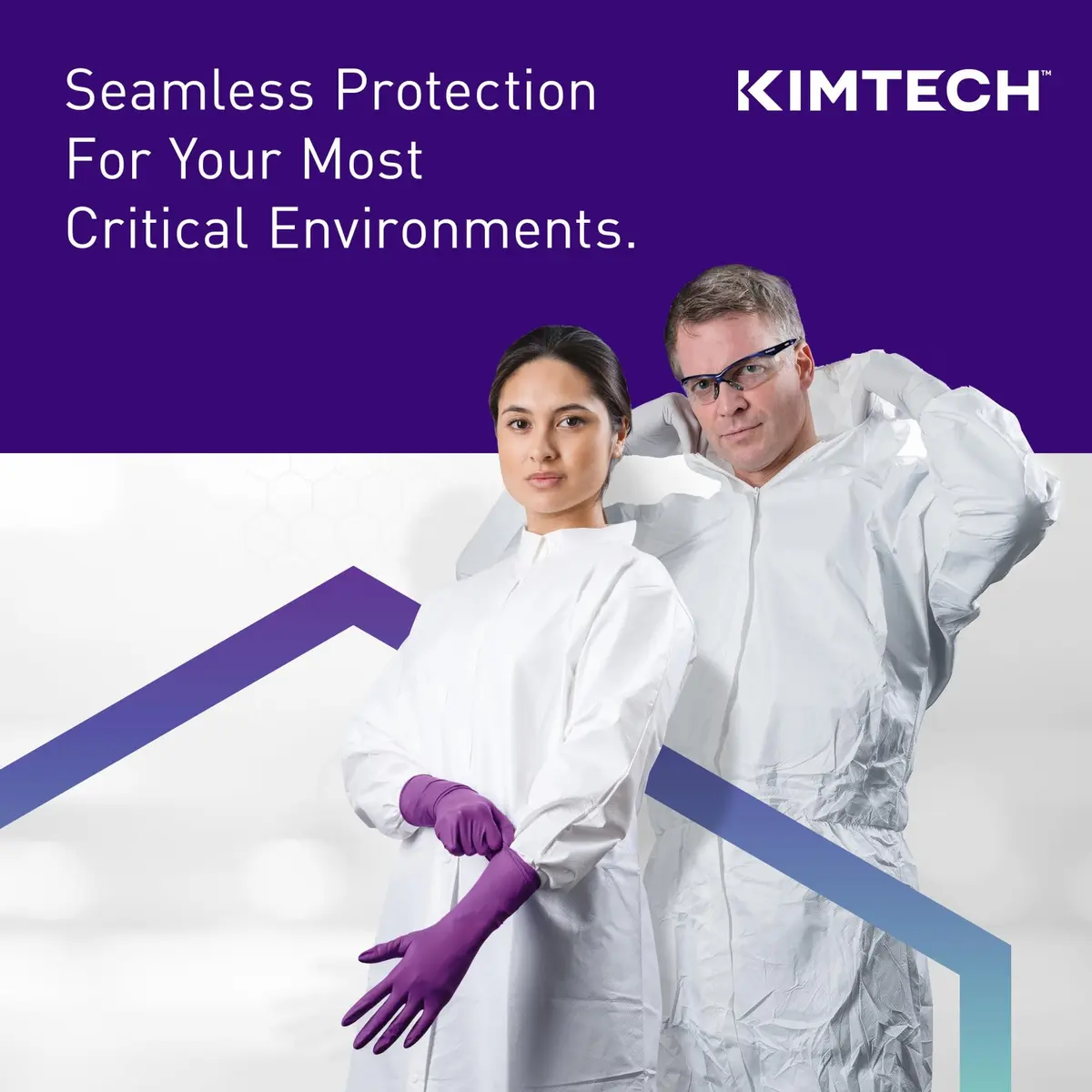 Kimberly-Clark Nitrile Gloves X-Large Purple 90-Count | Chemical Resistant, Powder-Free, Textured Fingertips - view 3