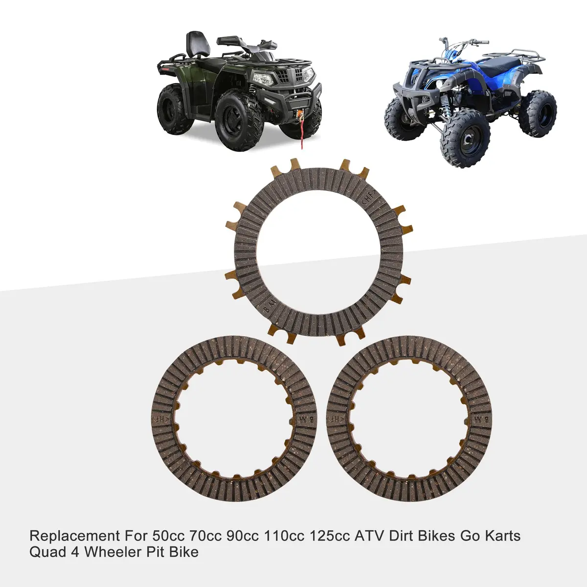 GOOFIT Single-Automatic Clutch Plate 97mm x 70mm x 16mm | For 50cc-125cc ATVs, Dirt Bikes, Go Karts - view 6