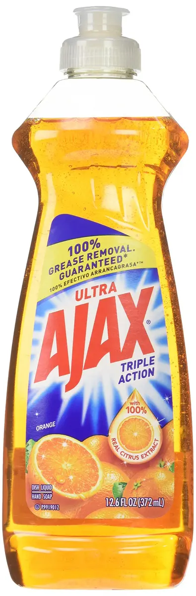 Ajax Triple Action Dish Liquid Orange 12.6oz | Grease & Bacteria Removal - main product image