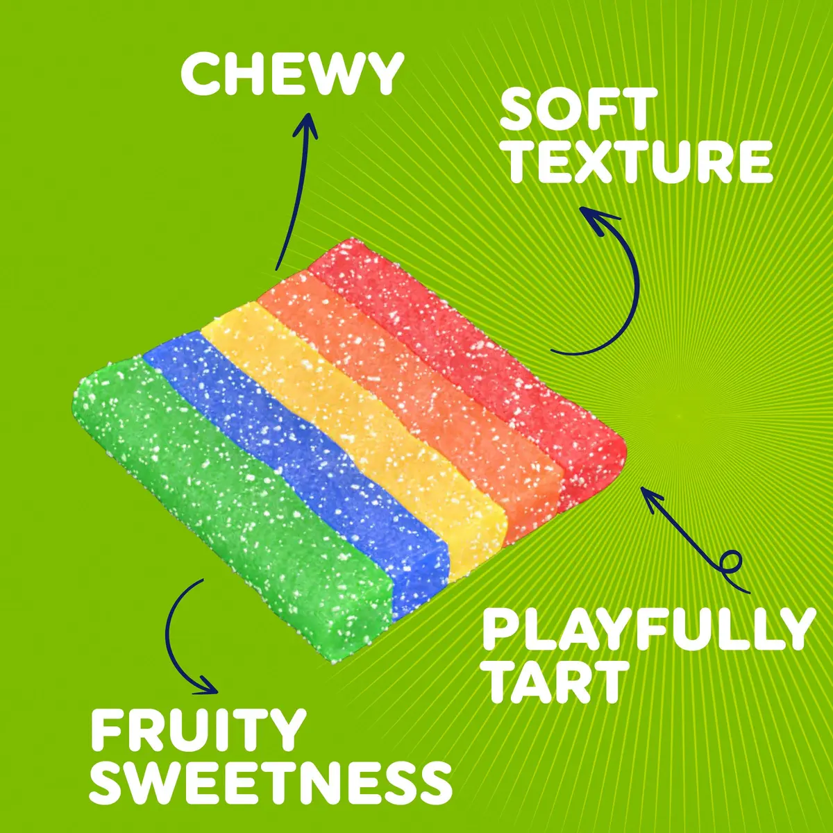 Airheads Xtremes Candy Bites, Rainbow Berry, 3.8 Ounce (12-Pack) | Fruity Sour Chewy Candy for Kids & Adults - view 4