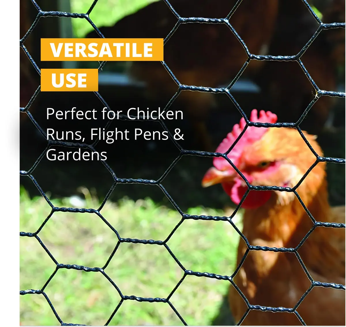 Stromberg's PVC-Coated Galvanized Wire Fencing, 3' x 100' Roll | Long-lasting, Weatherproof Poultry & Garden Barrier - view 5