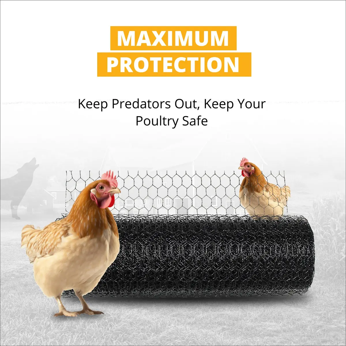 Stromberg's PVC-Coated Galvanized Wire Fencing, 3' x 100' Roll | Long-lasting, Weatherproof Poultry & Garden Barrier - view 6