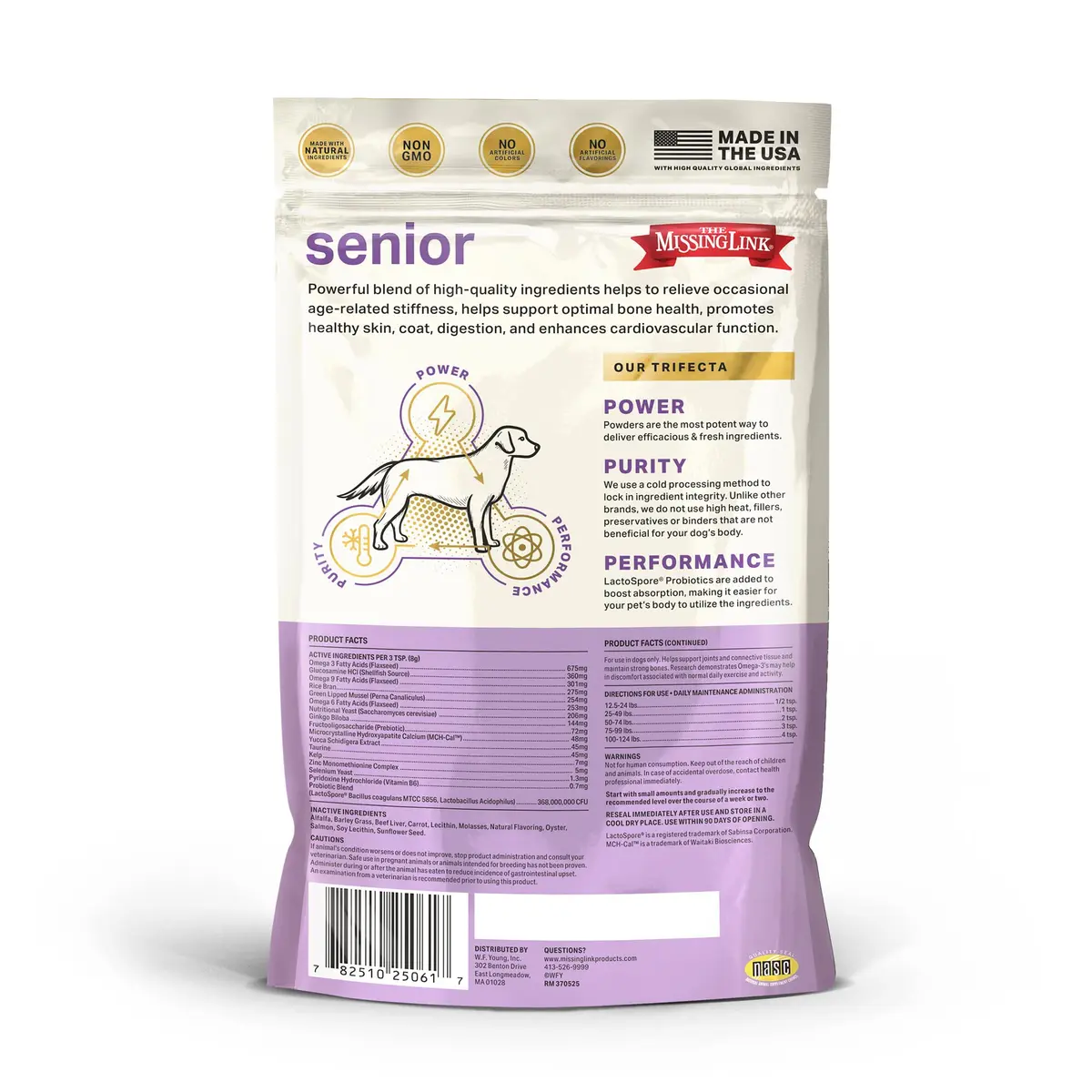 The Missing Link Senior Dog Supplement 1lb | Supports Bones, Joints, Skin, Heart & Cognition - view 5