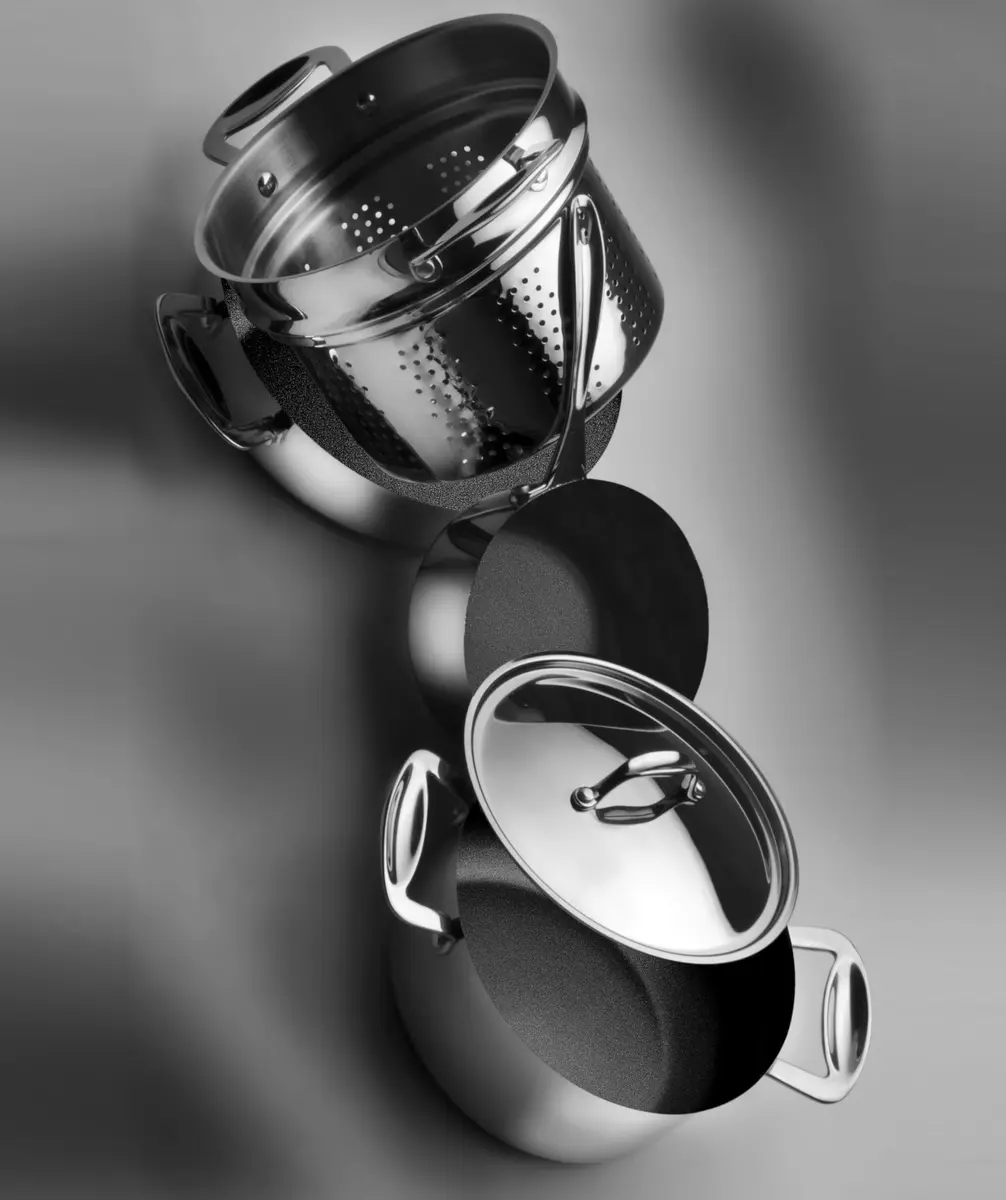 MEPRA Glamour Stone Pasta Insert Pot 22 CM | Durable Stainless Steel Cookware - view 2