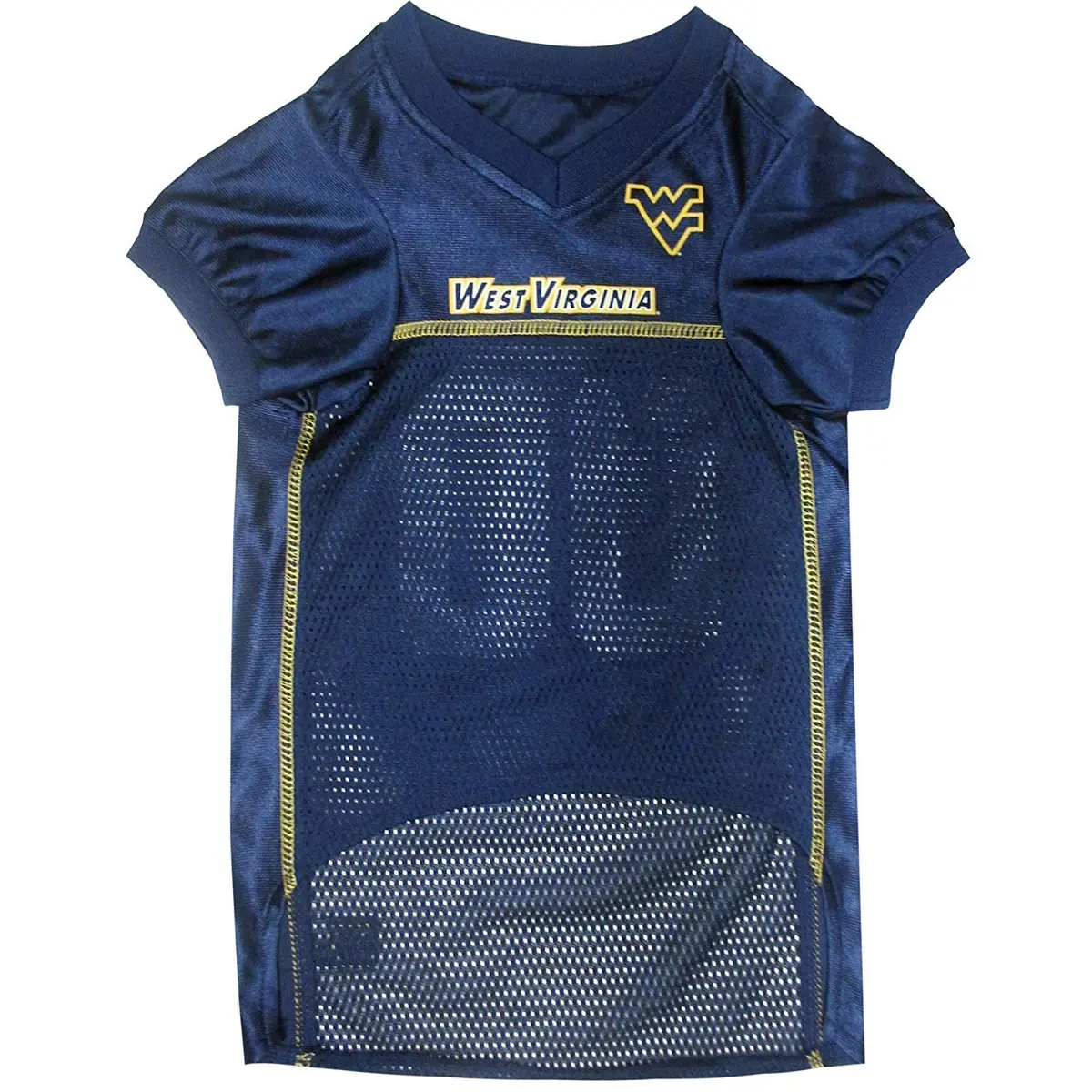 Pets First NCAA College West Virginia Mountaineers Mesh Jersey for DOGS & CATS Small | Licensed Dog Jersey with your Favorite Football Team - view 5