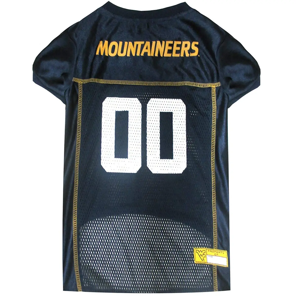 Pets First NCAA College West Virginia Mountaineers Mesh Jersey for DOGS & CATS Small | Licensed Dog Jersey with your Favorite Football Team - main product image