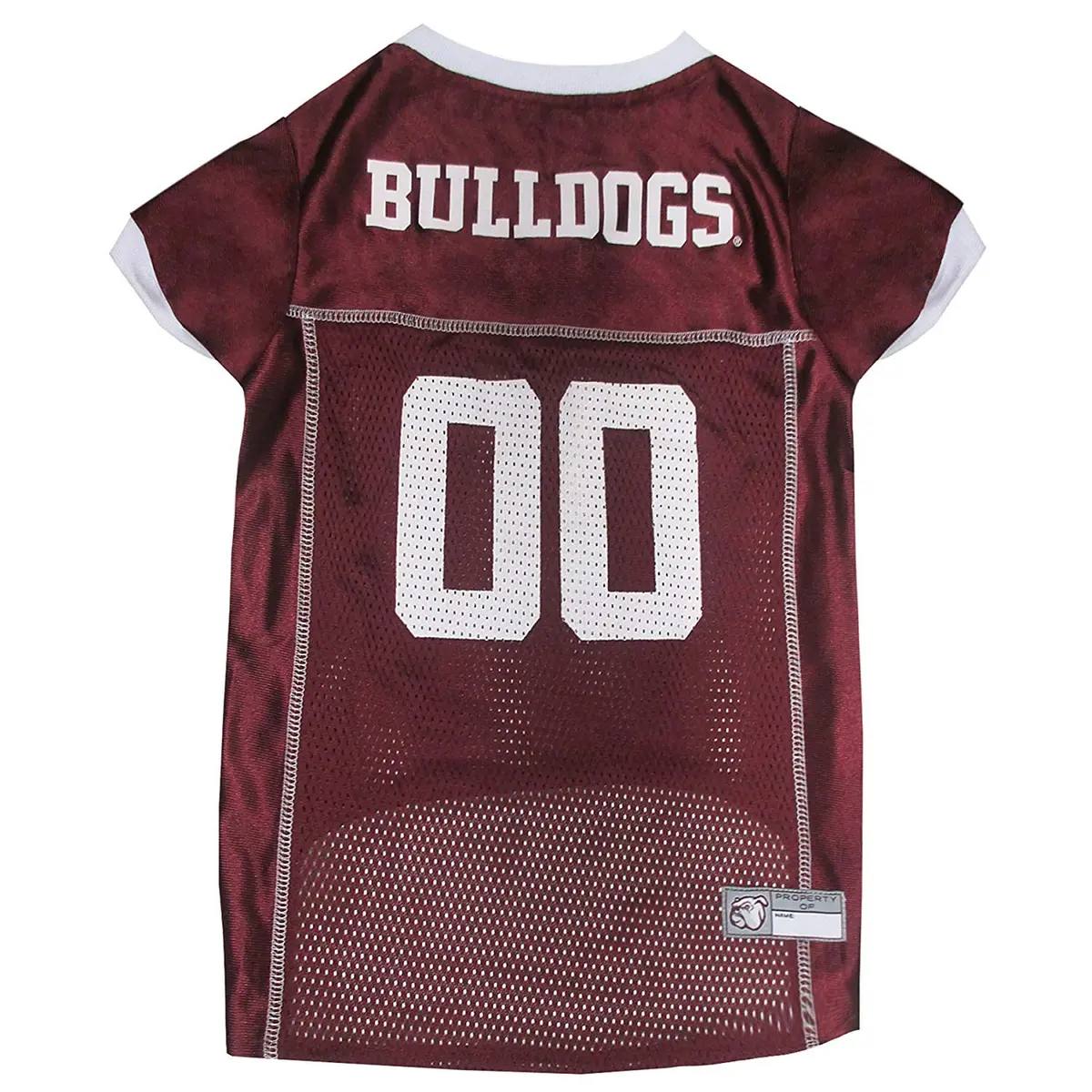 Pets First NCAA College Mississippi State Bulldogs Mesh Jersey for DOGS & CATS Large | Licensed Dog Jersey with your Favorite Football Team - main product image