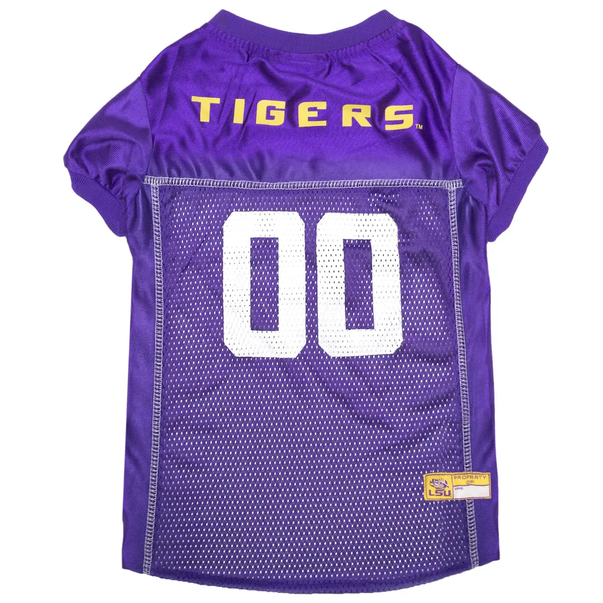 Pets First NCAA College LSU Tigers Mesh Jersey for DOGS & CATS, Medium | Licensed Dog Jersey with College Team - main product image