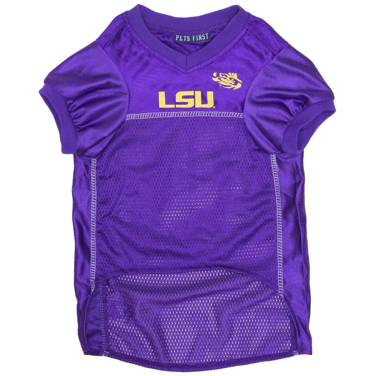 Pets First NCAA College LSU Tigers Mesh Jersey for DOGS & CATS, Medium | Licensed Dog Jersey with College Team - view 5