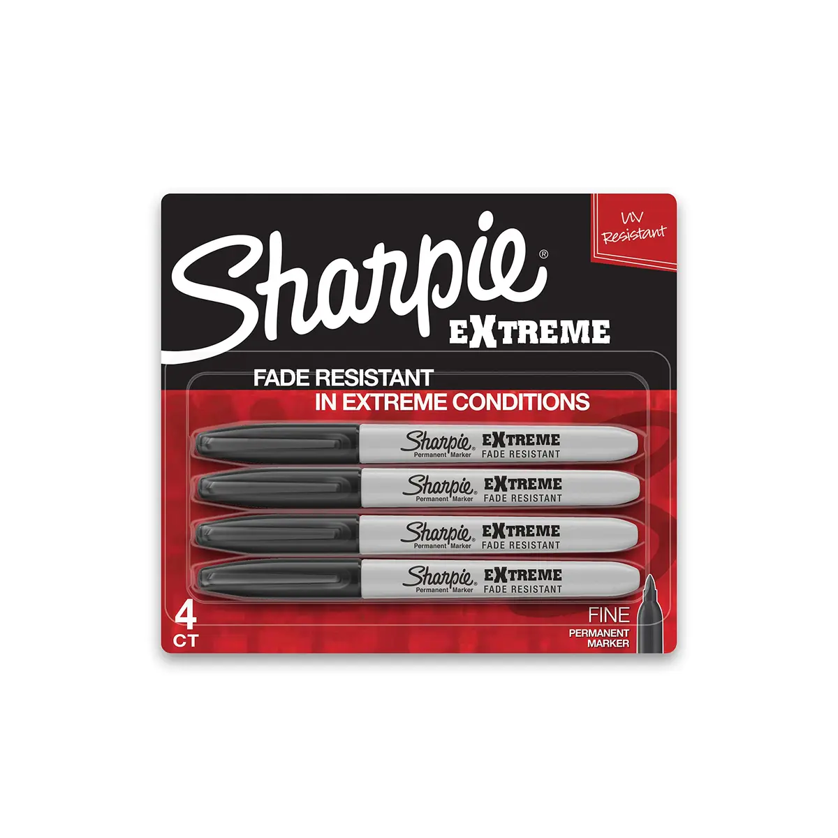Sharpie Extreme Permanent Markers, Fine Point, Black | Fade-Resistant Outdoor Marking Pen - view 3