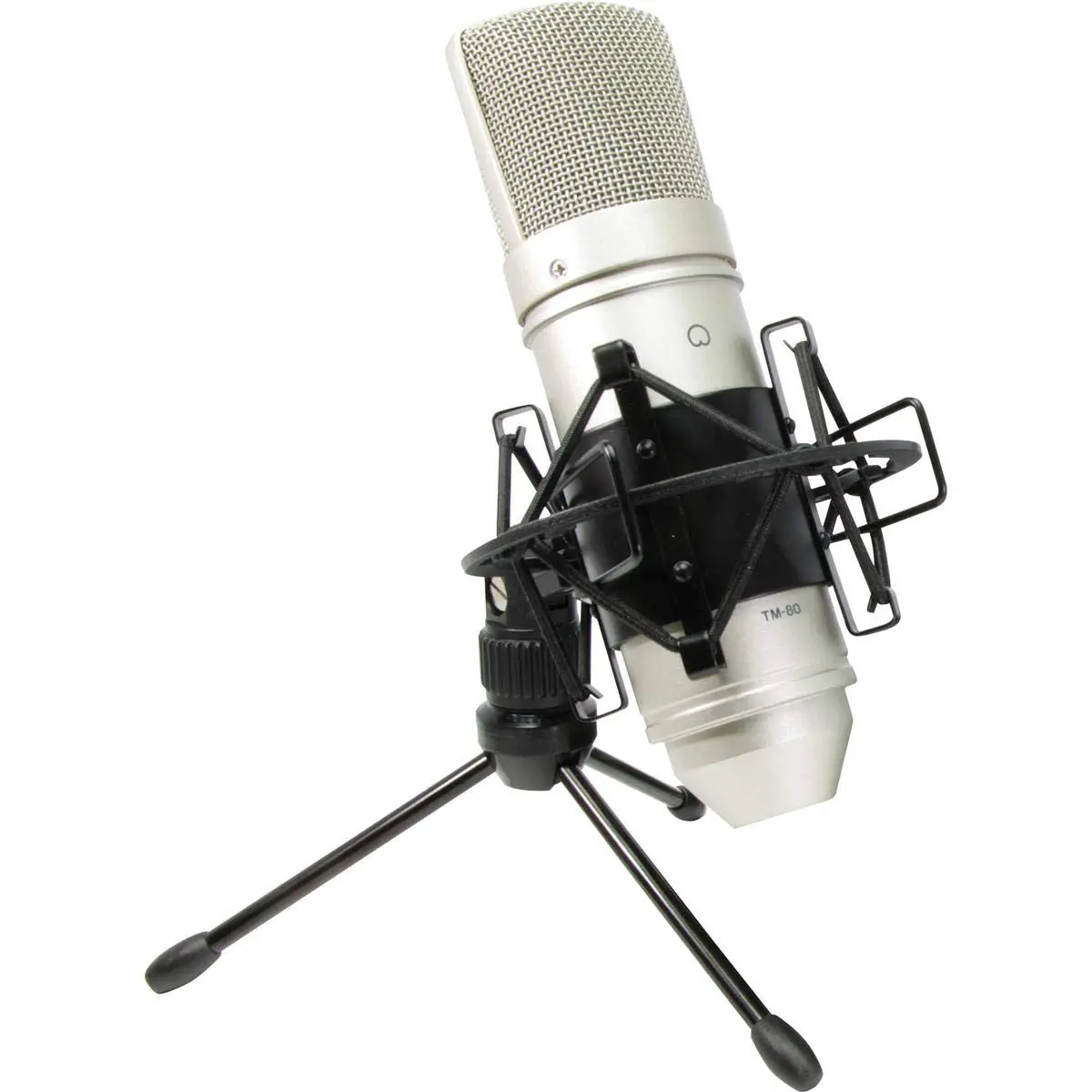 Tascam TM-80 Large Diaphagm Condenser Microphone, Silver | Home Recording & Studio Quality - view 3