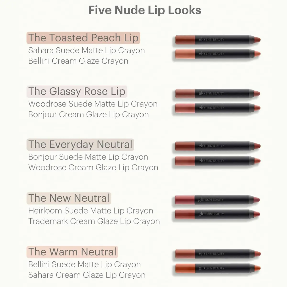 Glo Skin Beauty Suede Matte Lip Crayon, Long-Lasting Color, Demure | Velvety Matte Lipstick for All - view 8
