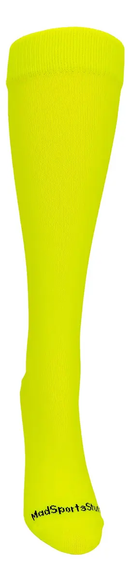MadSportsStuff Softball Socks with Stitches Over the Calf (Neon Yellow/Red, Small) | High-Performance Athletic Socks - view 3