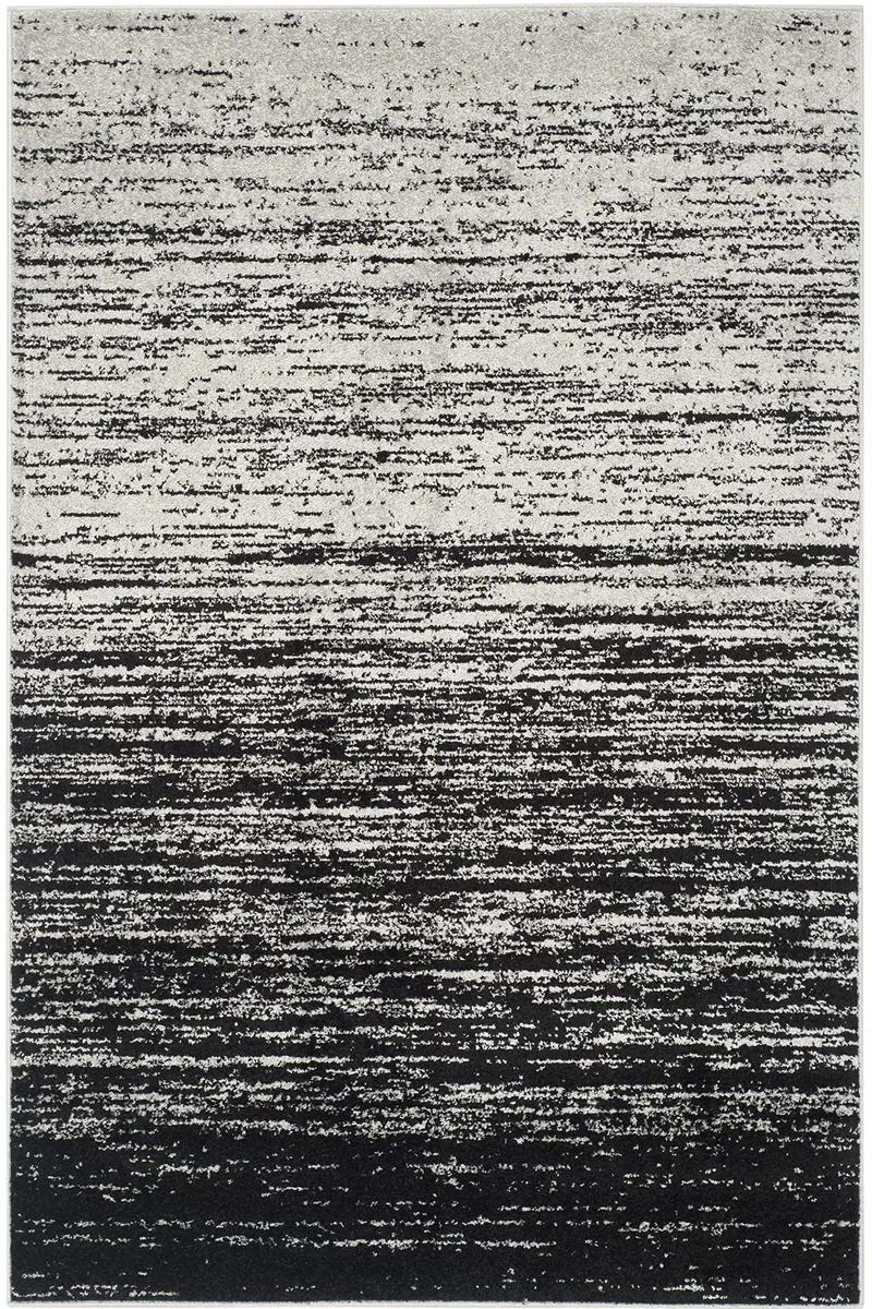 SAFAVIEH Adirondack Area Rug 4x6, Silver & Black | Modern & Durable Polypropylene - view 2