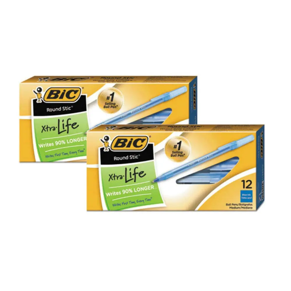 BIC Ballpoint Pen Refillable Blue | Smooth Ink & Ergonomic Grip (1 Count) - main product image