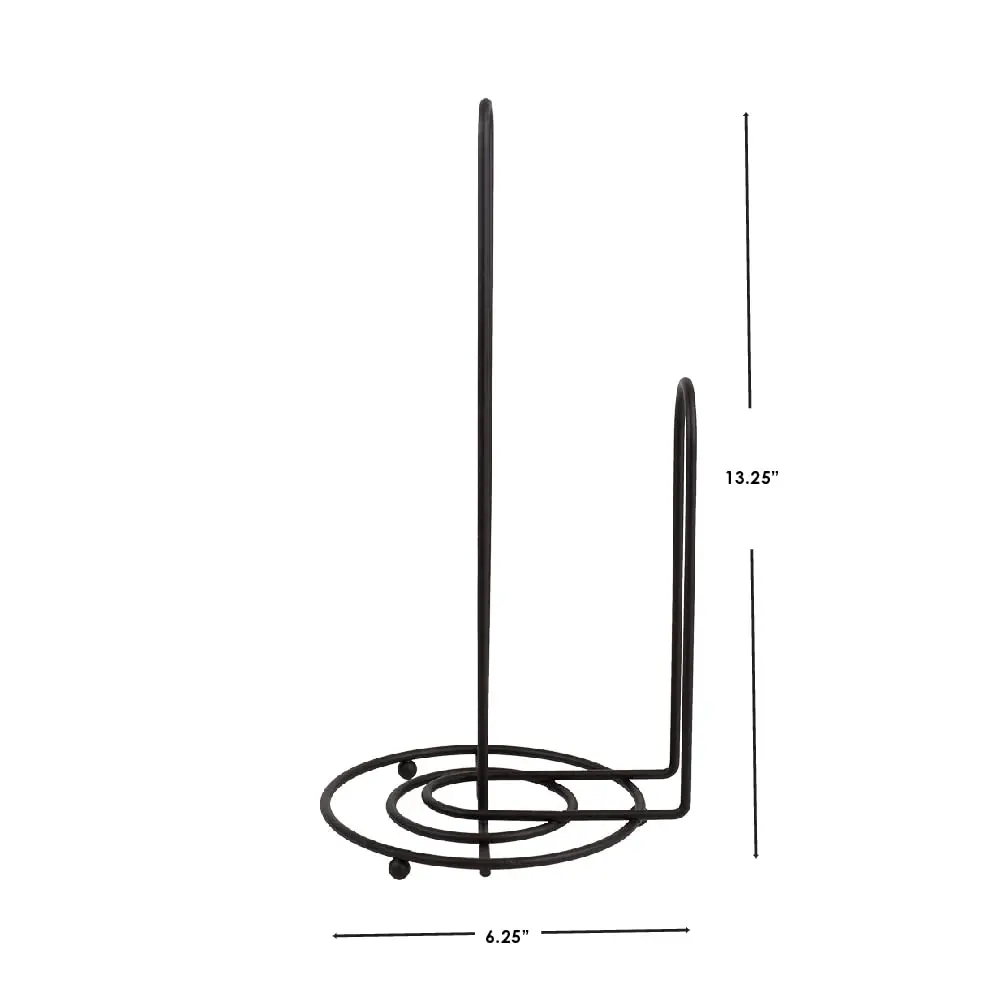 Home Basics Paper Towel Holder with Easy-Tear Arm | Bronze Finish, Fits Standard & Jumbo Rolls - view 7