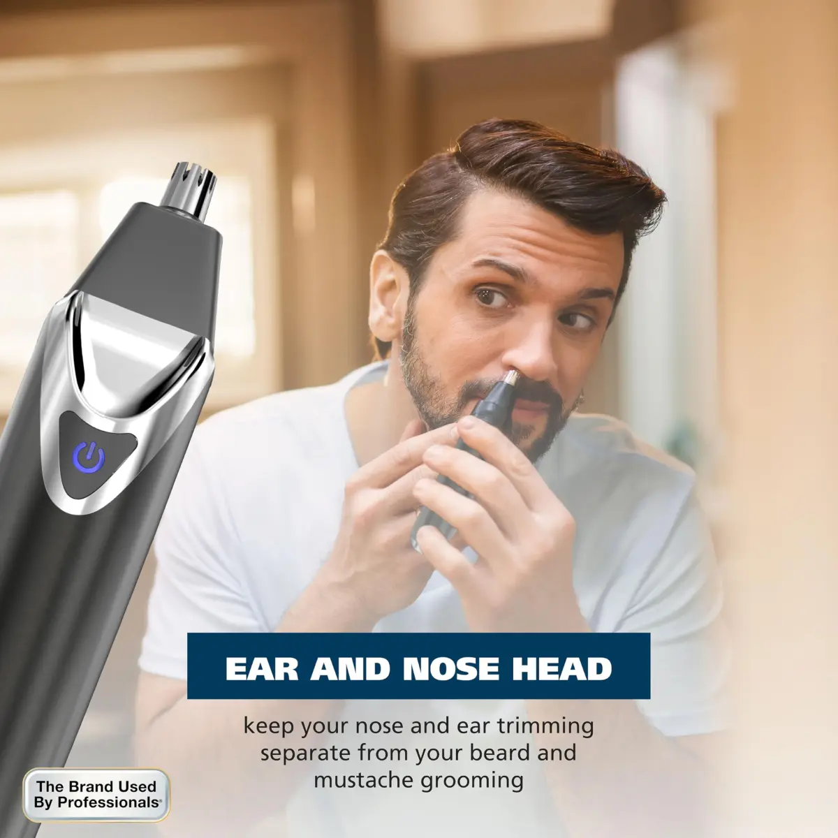 Wahl USA Stainless Steel Lithium Ion 2.0+ Slate Beard Trimmer for Men | 3.5 Hours Runtime, 10 Guide Combs - view 8