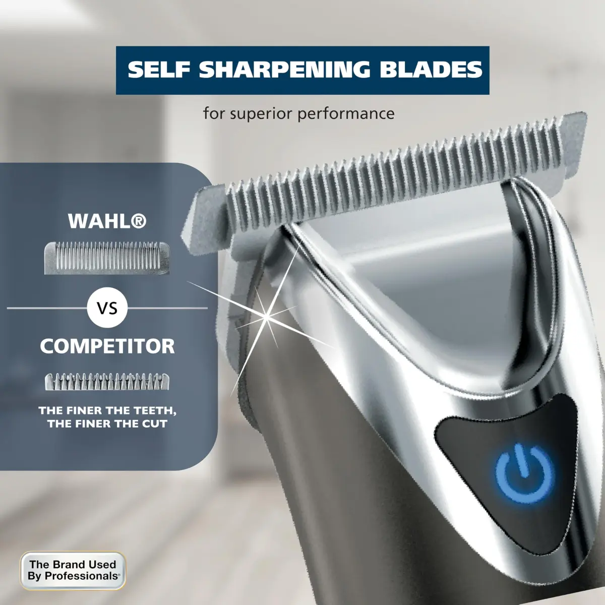 Wahl USA Stainless Steel Lithium Ion 2.0+ Slate Beard Trimmer for Men | 3.5 Hours Runtime, 10 Guide Combs - view 3