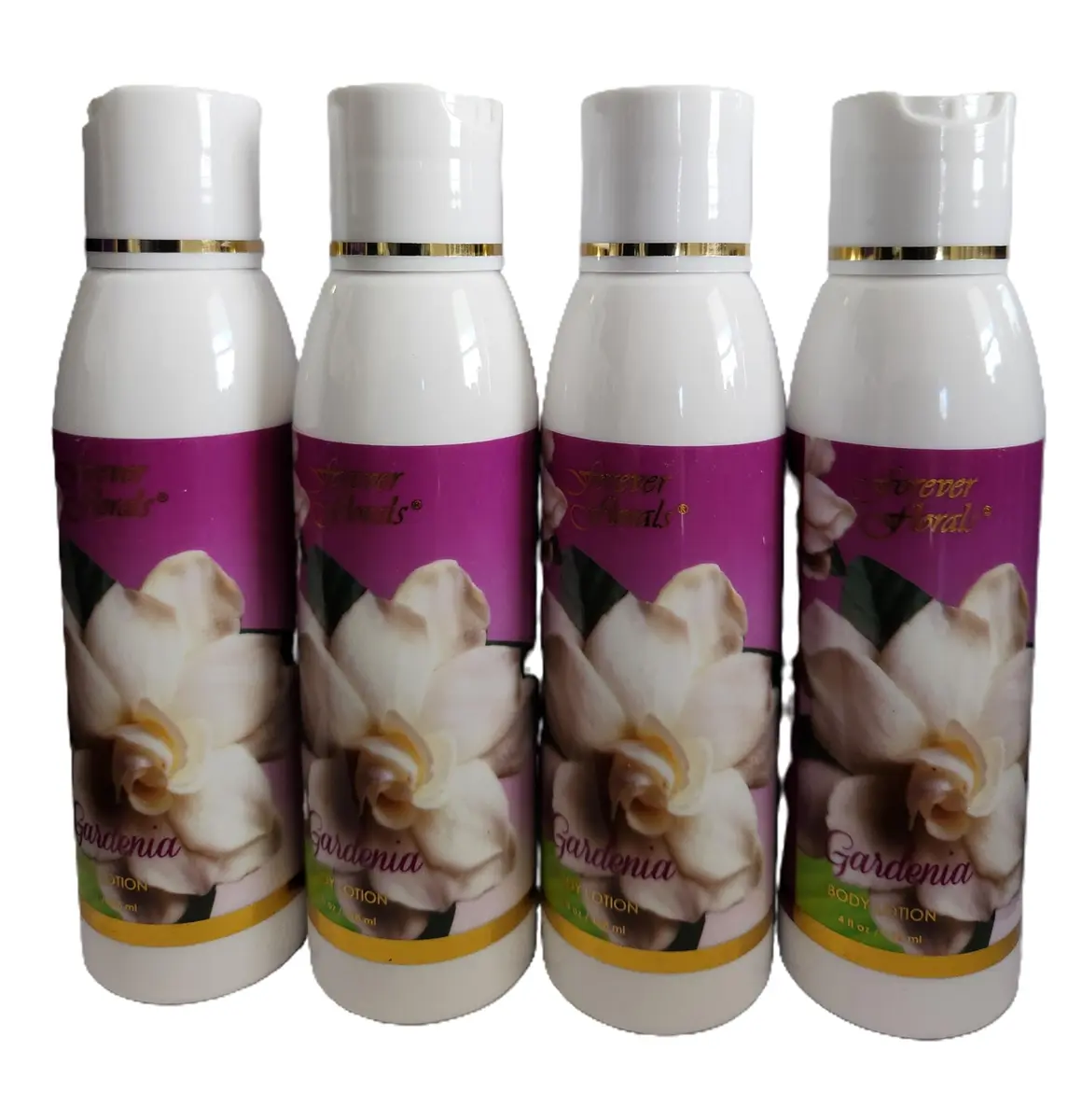 Forever Florals Gardenia Body Lotion 4 Bottles 16 fl oz (64 fl oz) | Lightweight Moisturizer with Vitamins A, D, E - main product image